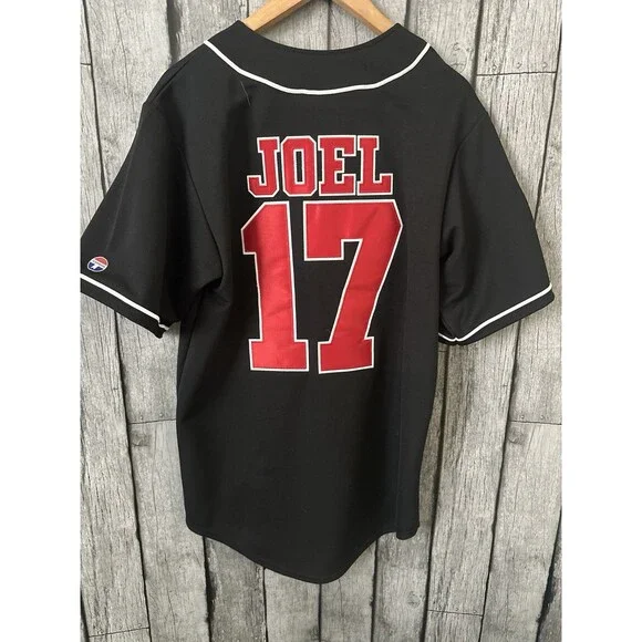 BILLY JOEL 2017 Tour Piano Man In Concert Baseball Jersey size M - Picture 2 of 3